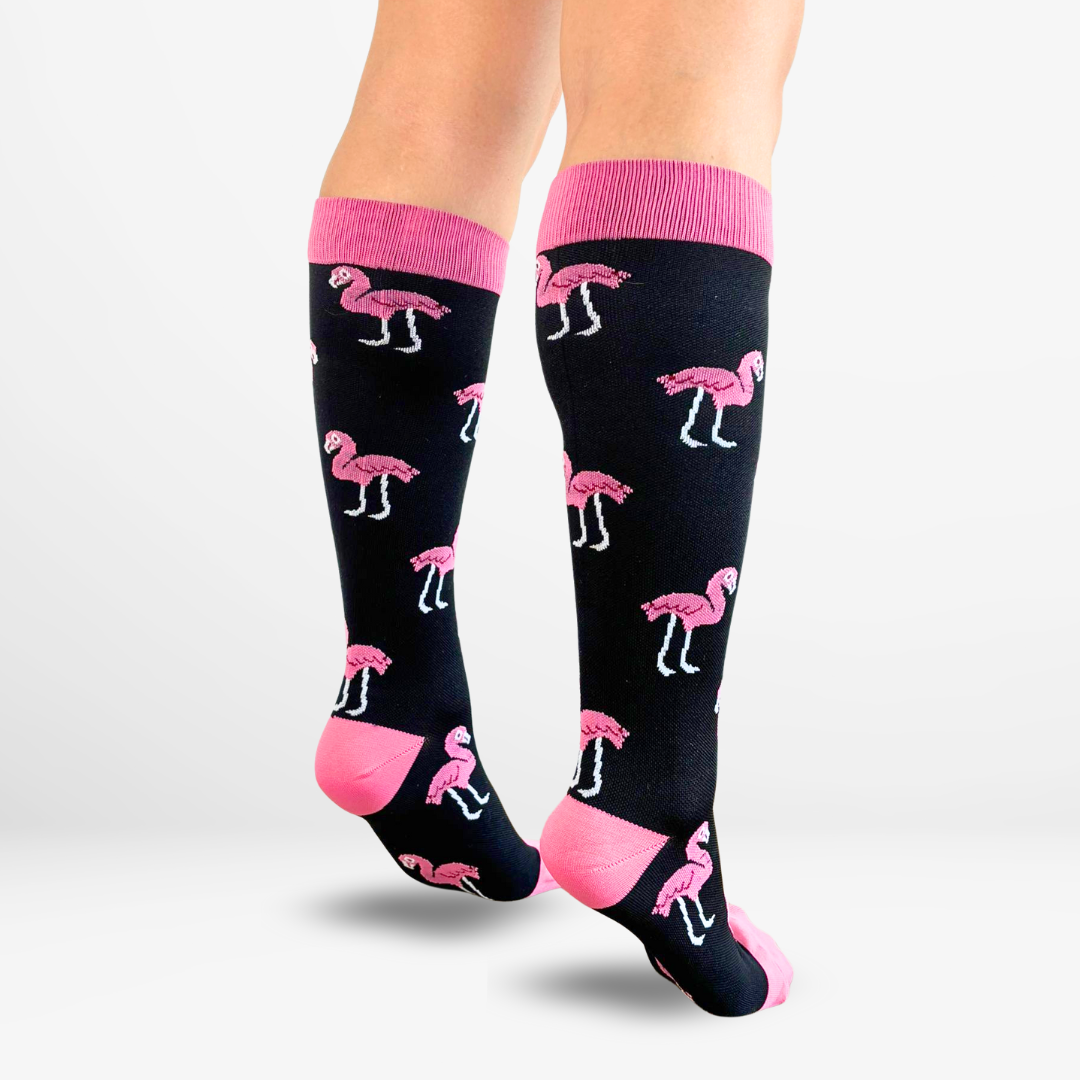 Flamingos Meias de Compressão Fanti