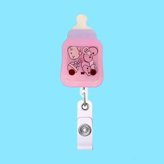 Biberão Porta-Crachá Retrátil