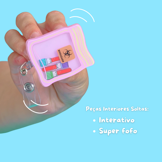 Amostras Porta-Crachá Retrátil