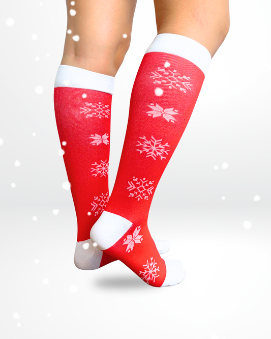 Flocos de Neve Meias de Compressão | Edição limitada